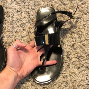 Michael Kors jelly sandal with bow
